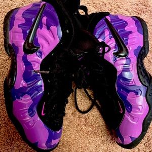 Nike purple camo foams
